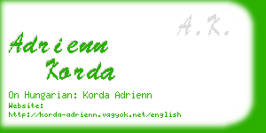 adrienn korda business card